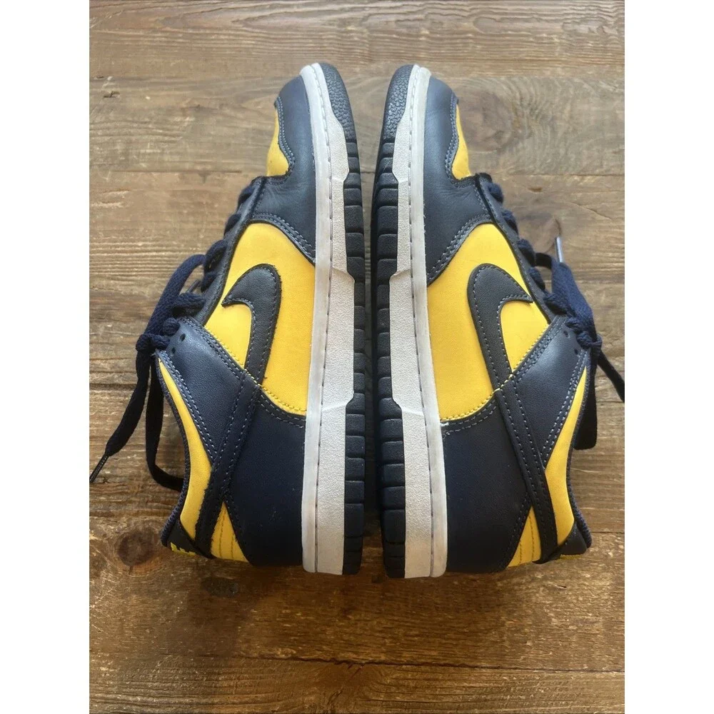Nike Dunk Low Michigan Varsity Maize/Midnight Navy CW1590-700 Youth Size 4.5Y
